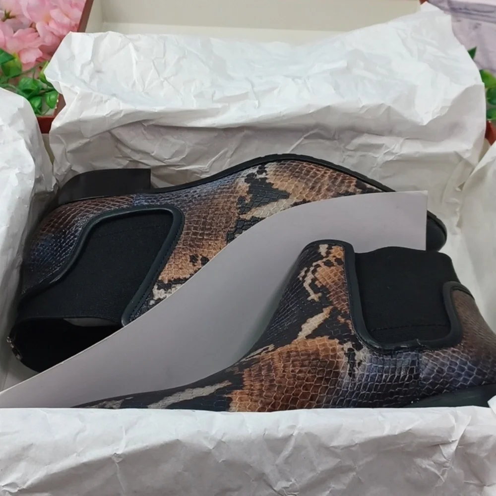 Donald J. Pliner Dyla Painted Snake Bootie NIB